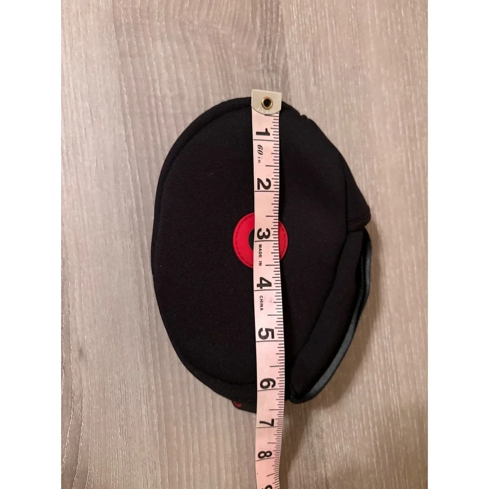 Beats By Dre Black‎ Neoprene Headphone Carrying Case with Red Logo Travel Music